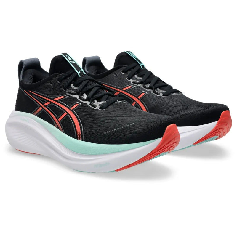 Tênis ASICS GEL-Nimbus 27 - Masculino - Preto/Rosa