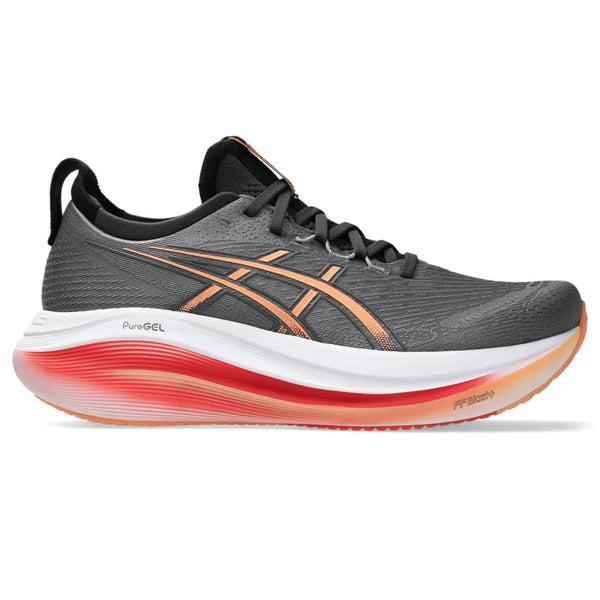 Tênis ASICS GEL-Nimbus 27 - Masculino - Cinza/Laranja
