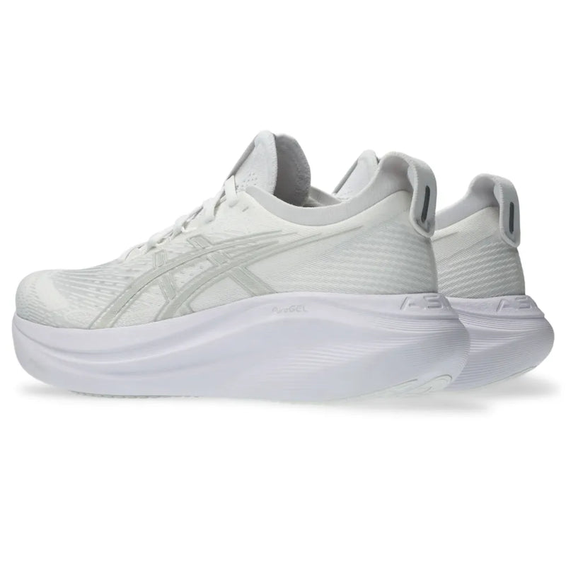 Tênis ASICS GEL-Nimbus 27 - Masculino - Branco/Cinza
