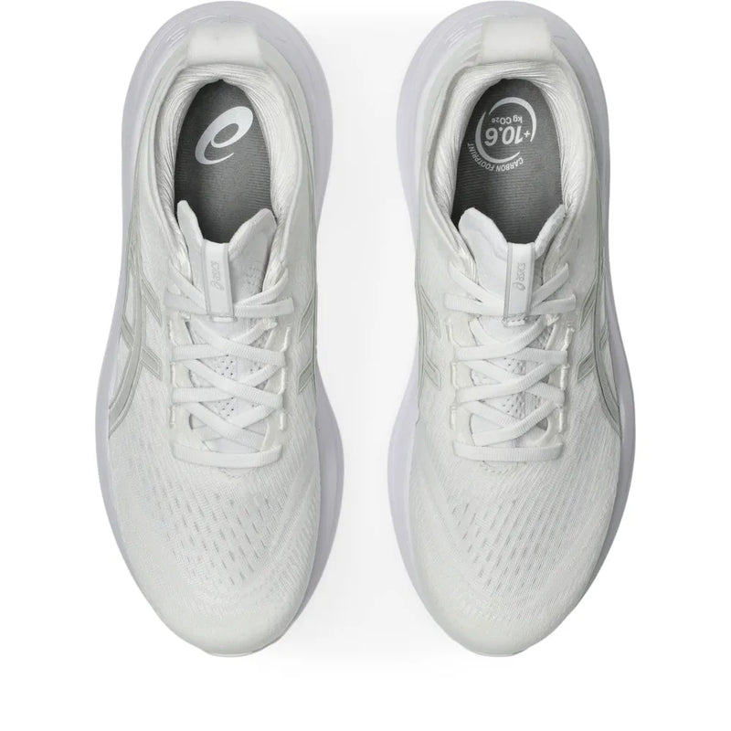 Tênis ASICS GEL-Nimbus 27 - Masculino - Branco/Cinza
