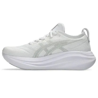 Tênis ASICS GEL-Nimbus 27 - Masculino - Branco/Cinza